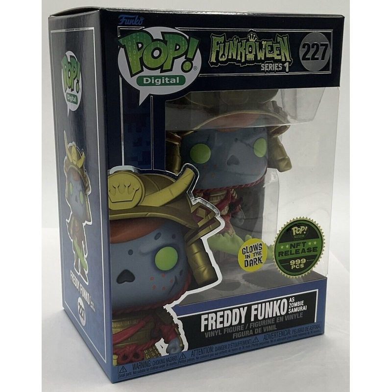 FREDDY FUNKO DIGITAL HORROR FUNKOWEEN AS SAMURAI ZOMBIE GRAIL 999PCS GITD #227