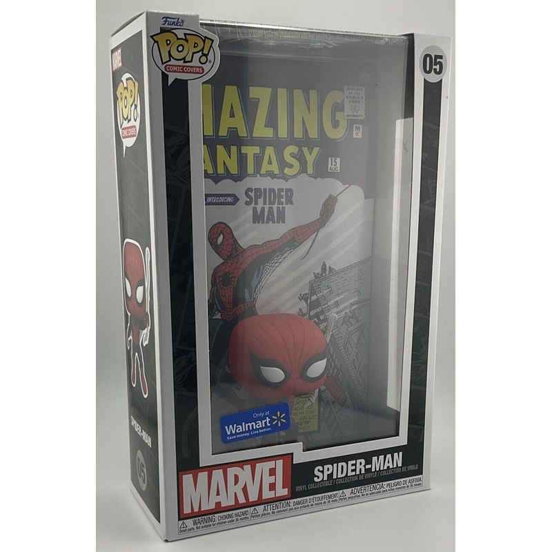 Funko POP Marvel Comic Cover Amazing Fantasy #15 SPIDER-MAN 05 Walmart Exclusive