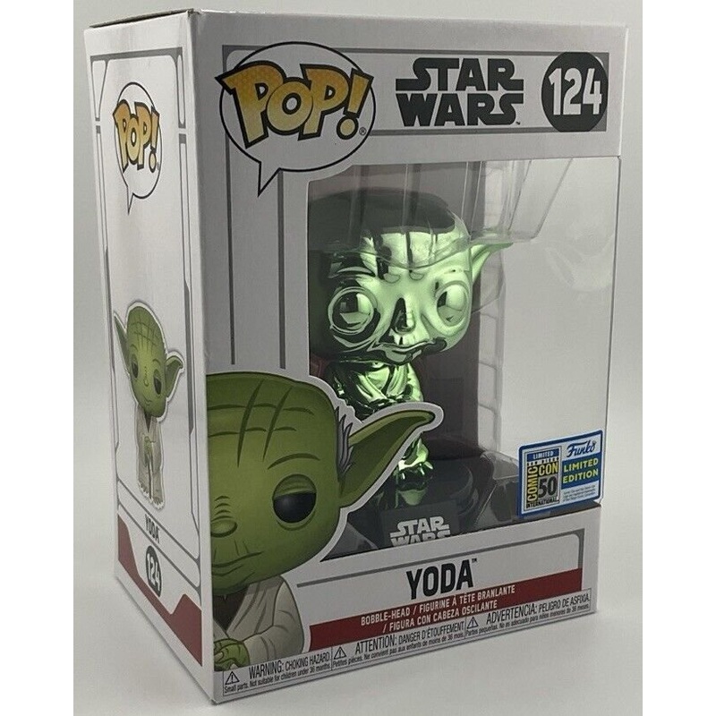Funko Pop! Star Wars Yoda #124 (Green Box) ECCC 2021 Spring Convention LE