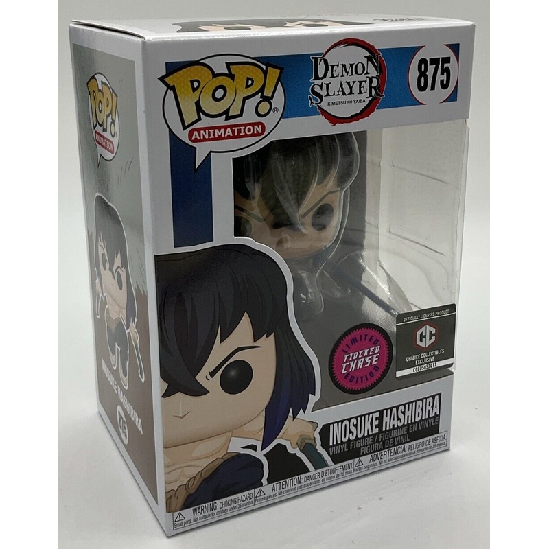 Funko Pop! Vinyl: Demon Slayer: Inosuke Hashibira #875 Flocked Chase