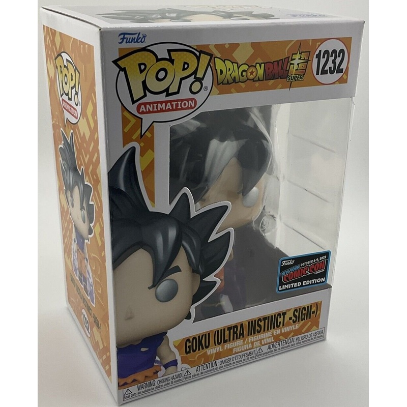 Funko Pop! Vinyl: Dragon Ball - Goku (Ultra Instinct -Sign-) #1232 - NYCC LE