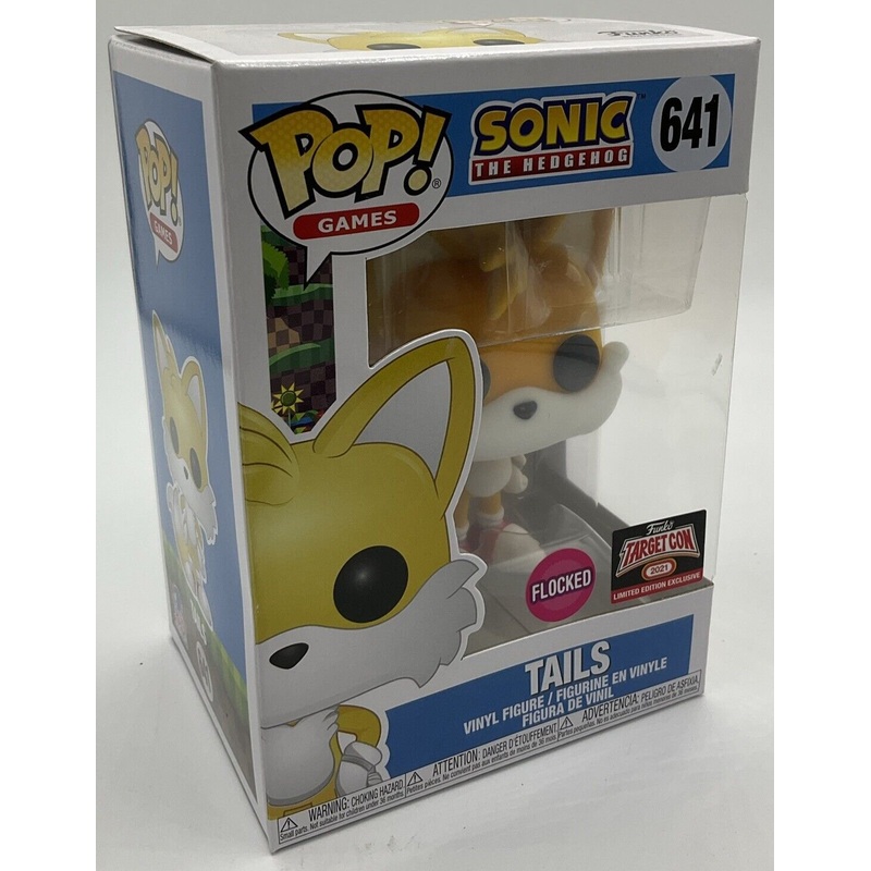 Funko Pop! Vinyl: Sonic the Hedgehog - Tails (Flocked) - Target (Exclusive) #641