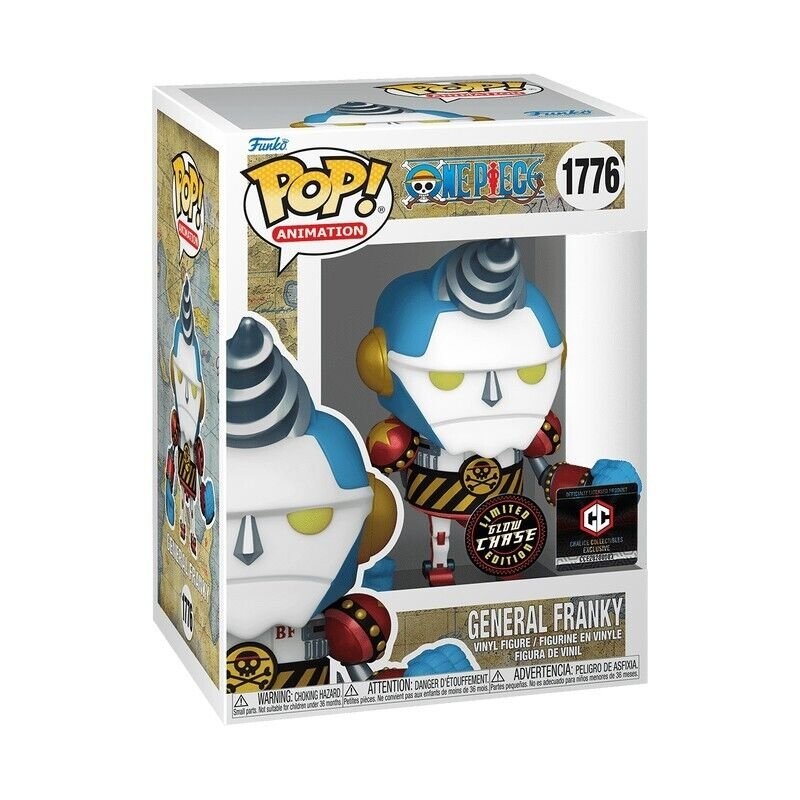 General Franky Funko Pop! Animation One Piece - Chalice Collectibles Exclusive - Approx. 4.5" Collectible Glow Chase Limited Edition Vinyl Figure #1776 with Display Box Protector Case