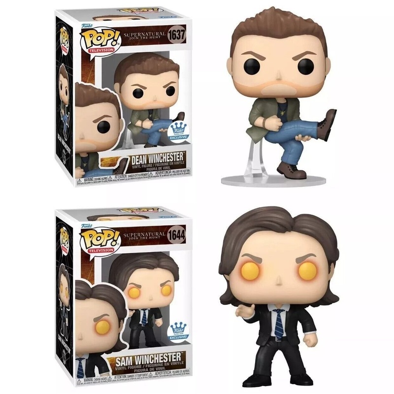 Dean #1637 and Sam #1644 Winchester Funko Pop! Television Supernatural Join The Hunt - Set of 2 Collectible Vinyl Figures