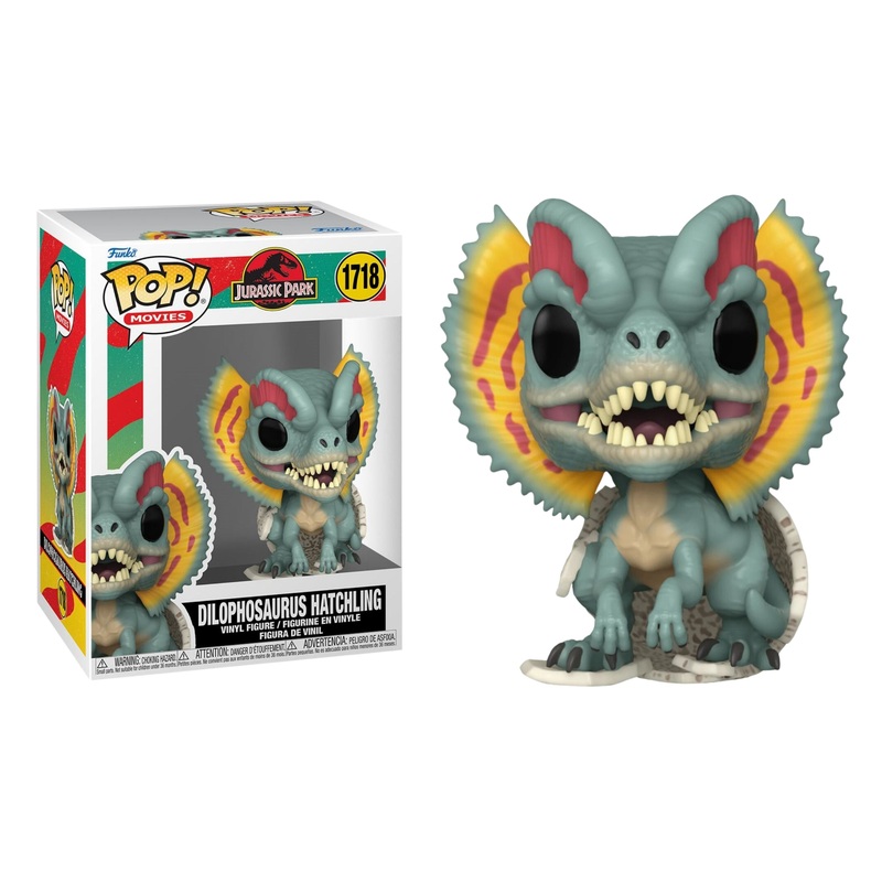 Dilophosaurus Hatchling Funko Pop! Movies Jurassic Park - Approx. 3" Collectible Vinyl Figure #1718 with Display Box Protector Case