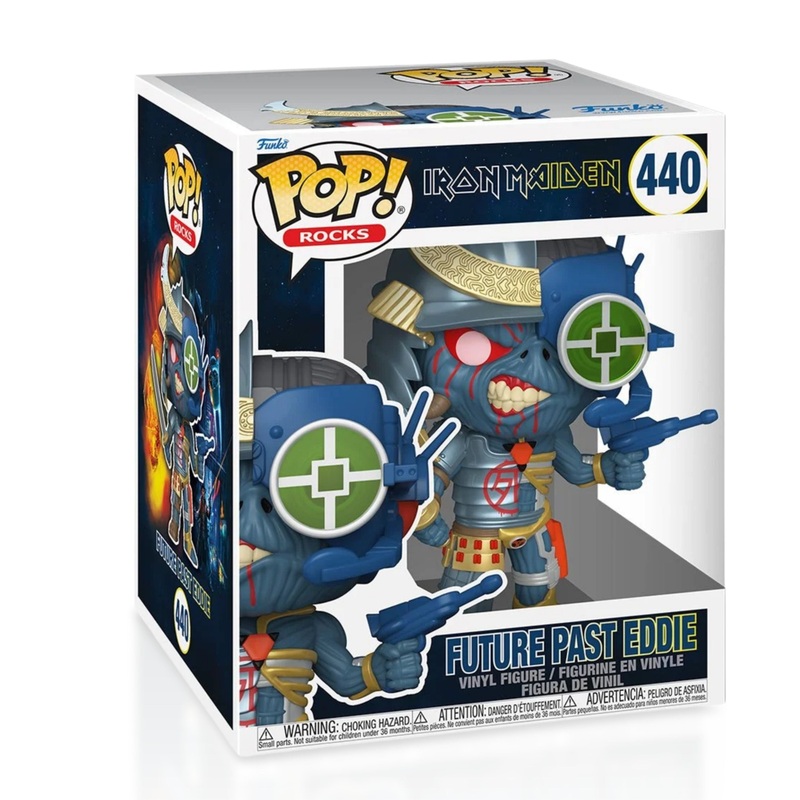Future Past Eddie Super #440 Funko Pop! Rocks Iron Maiden - Approx. 6 3/4" Collectible Vinyl Figure