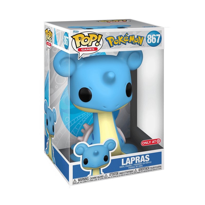 Lapras #867 Funko Pop! Jumbo Games Pokemon - Only At Target Exclusive - Approx. 10" Collectible Vinyl Figure
