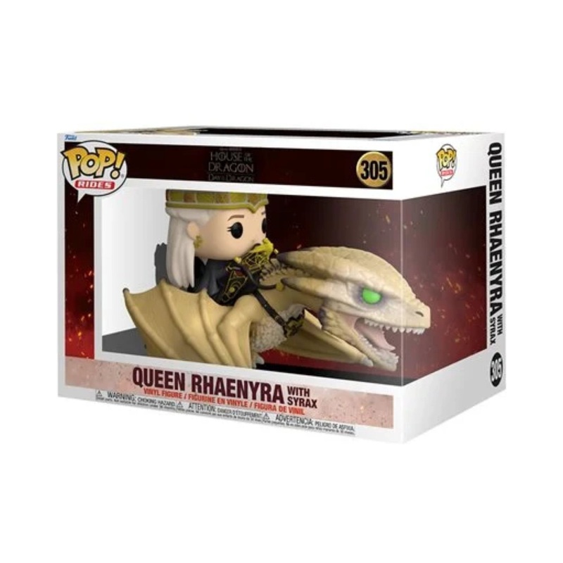 Queen Rhaenyra with Syrax #305 Funko Pop! Rides Deluxe House of the Dragon - Approx. 5" Collectible Vinyl Figure