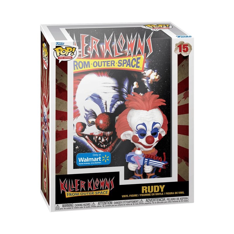 Rudy #15 Funko Pop! VHS Covers Killer Klowns from Outer Space - Approx. 4.9" Exclusive Collectible Vinyl Figure