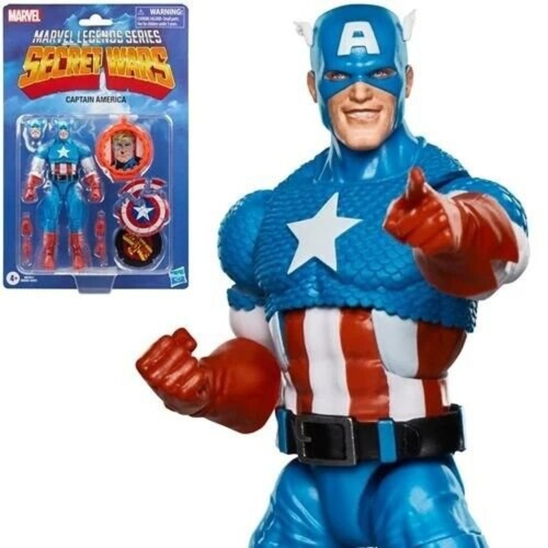 Secret Wars Marvel Legends Series Captain America - 6-Inch Action Figure by Hasbro