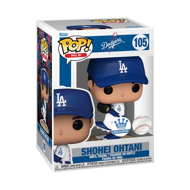 Shohei Ohtani Pitching #105 Funko Pop! MLB Dodgers - Approx. 4.5" Collectible Exclusive Vinyl Figure