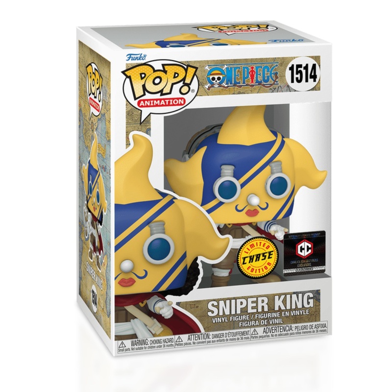Sniper King #1514 Funko Pop! Animation One Piece - Approx. 4.85" Collectible Exclusive Chase Limited Edition Vinyl Figure