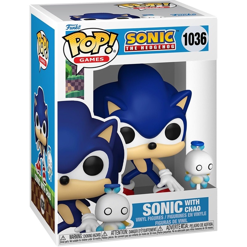 Sonic with Chao Funko Pop! Games Sonic The Hedgehog - Approx. 3 3/4" Collectible Vinyl Figure #1036 with Display Box Protector Case