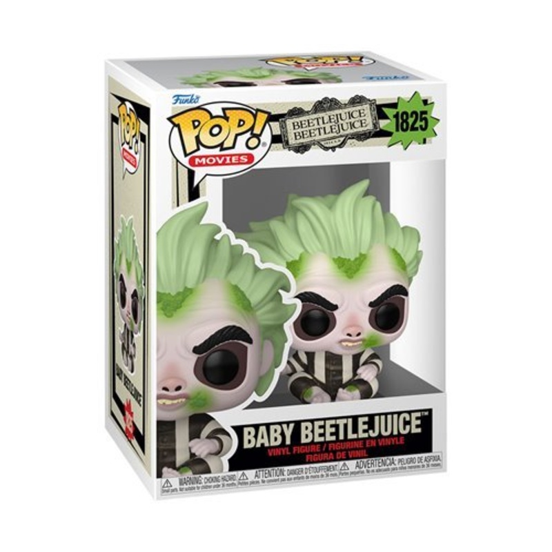 Baby Beetlejuice #1825 Funko Pop! Movies Beetlejuice 2 - Approx. 3 1/2" Collectible Vinyl Figure Bundled with Display Box Protector Case - Estimated Arrival: Aug. 2025 (PRE-SALE)
