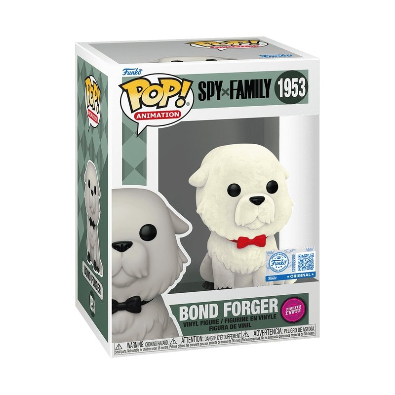 Bond Forger #1953 Funko Pop! Animation Spy X Family - Approx. 3.2" Exclusive Flocked Chase Collectible Vinyl Figure Bundled with Display Box Protector Case - Estimated Arrival: Aug. 2025 (PRE-SALE)
