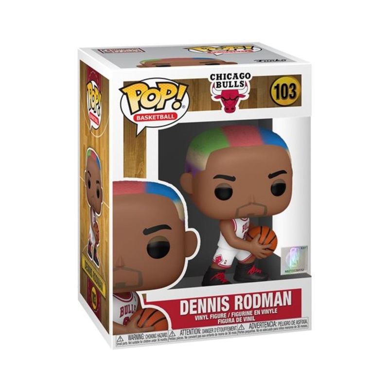 Dennis Rodman Funko Pop! Basketball: NBA Legends Chicago Bulls - Approx. 4" Collectible Vinyl Figure #103 with Display Box Protector Case