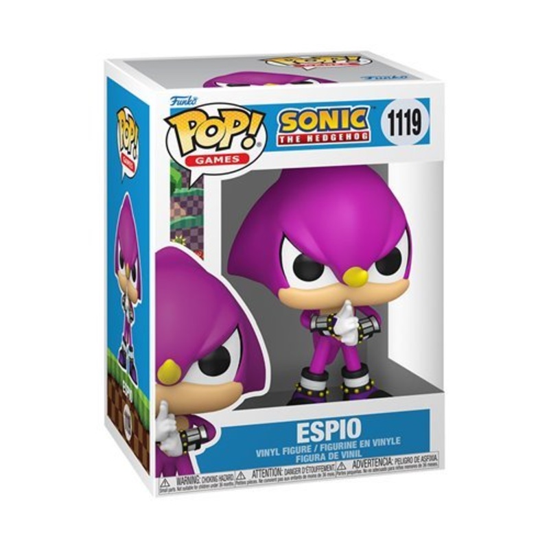 Espio the Chameleon #1119 Funko Pop! Games Sonic the Hedgehog - Approx. 4 1/2" Collectible Vinyl Figure Bundled with Display Box Protector Case - Estimated Arrival: Aug. 2025 (PRE-SALE)