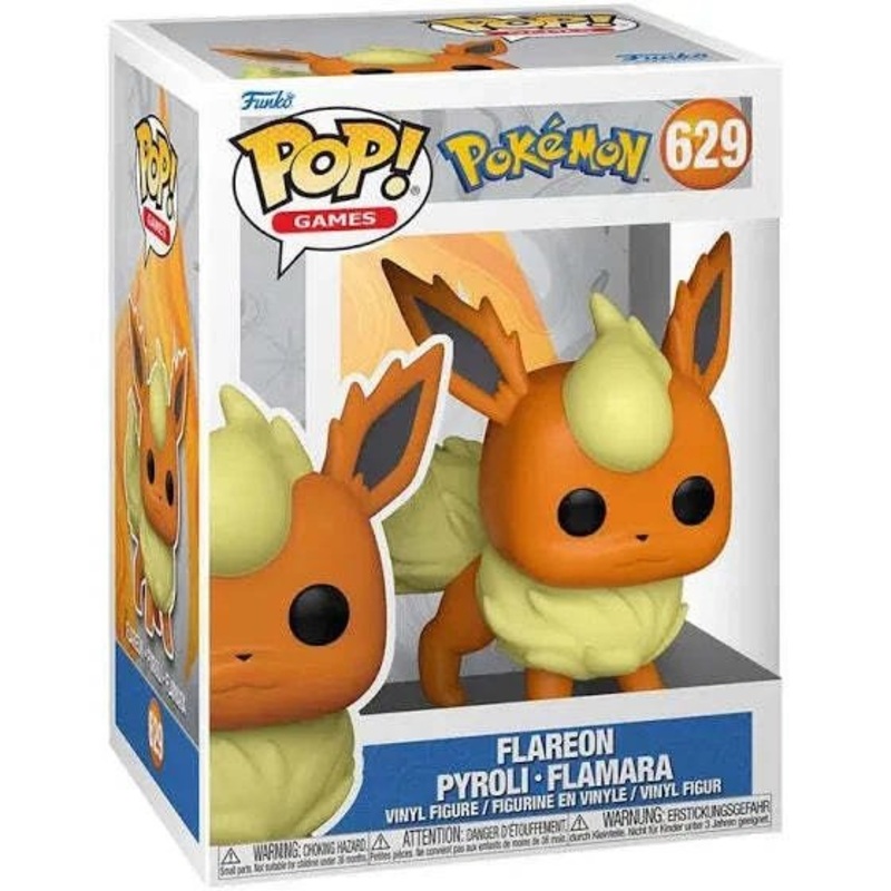 Flareon Pearlescent #629 Funko Pop! Games Pokemon - Collectible Vinyl Figure Bundled with Display Box Protector Case