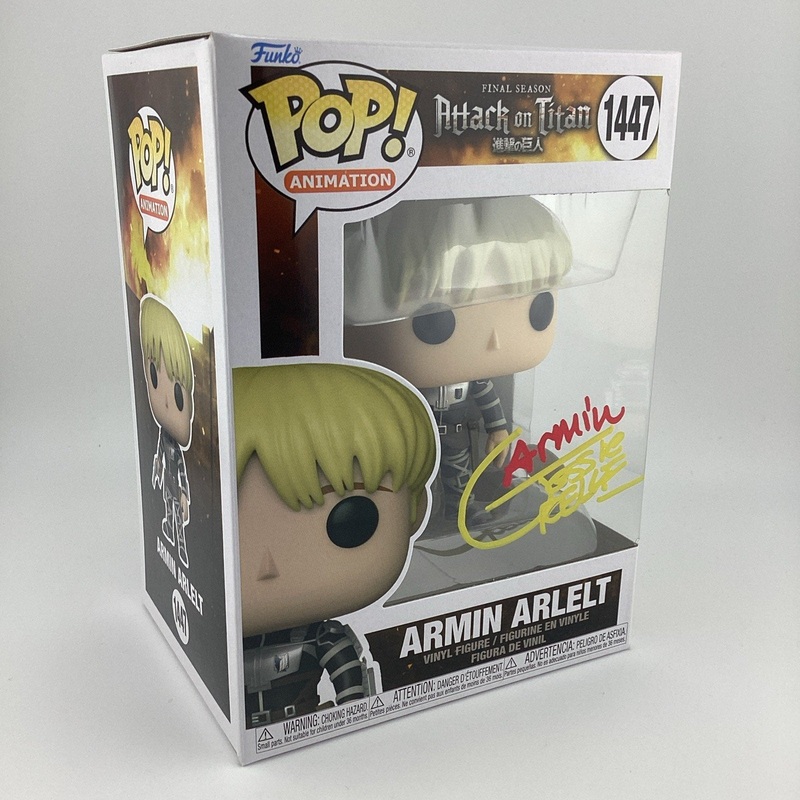 Funko Pop! Attack on Titan - Armin Arlelt Signed Jessie James Grelle #1447