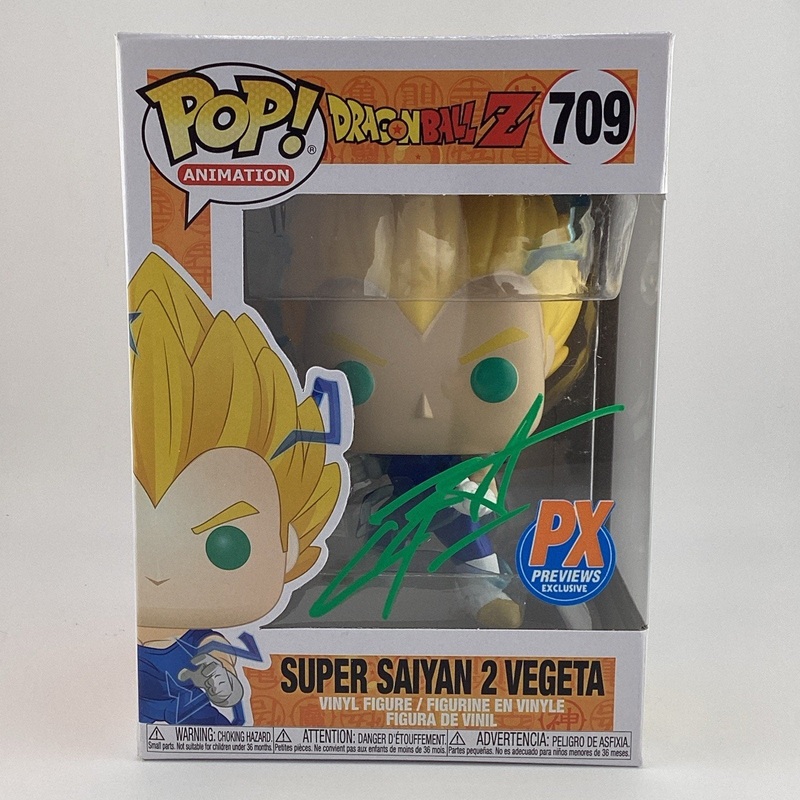 Funko Pop!Dragon Ball - Super Saiyan 2 Vegeta-Diamond Comics Signd C Sabat #709