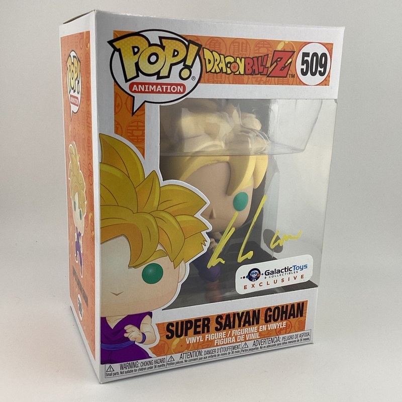 Funko Pop!Dragon Ball-Super Saiyan Gohan- Galactic Toys Signed Kyle Herbert #509