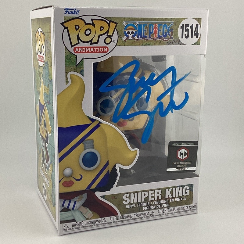 Funko Pop!One Piece -Sniper King-Chalice Collectibles Sgnd Sonny Strait #1514