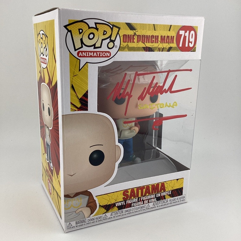 Funko Pop! Vinyl: One Punch Man - Saitama Casual Signed Max Mittelman #719