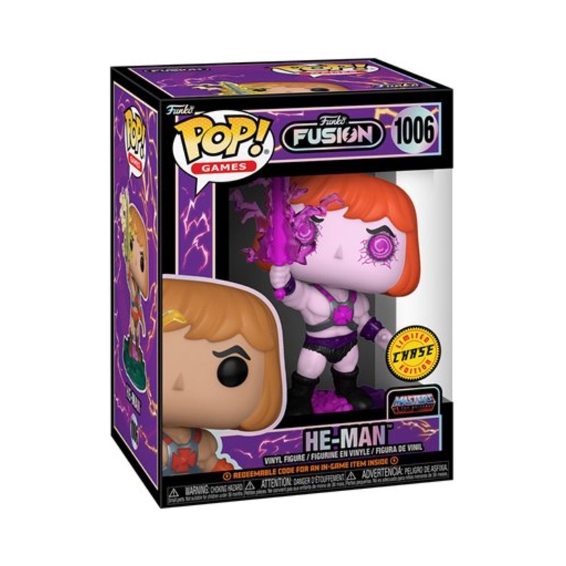He-Man Funko Pop! Games Funko Fusion Master of The Universe - Approx. 5" Chase Limited Edition Collectible Vinyl Figure #1006 with Display Box Protector Case