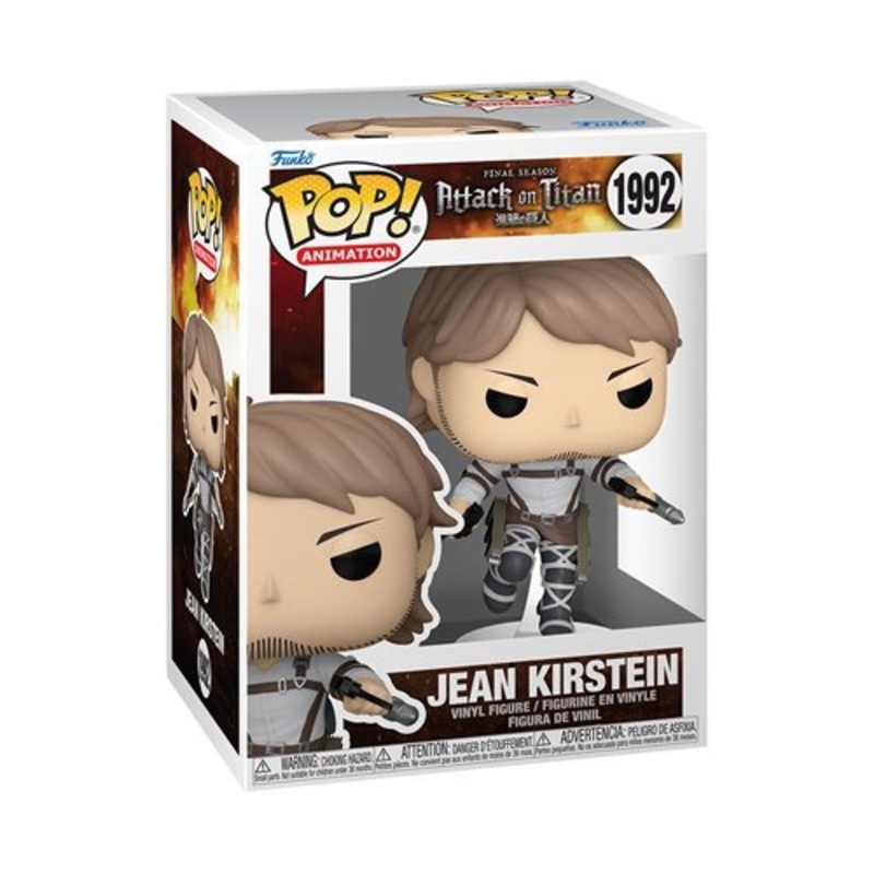 Jean Kirstein #1992 Funko Pop! Animation Final Season Attack on Titan - Approx. 4 1/2" Collectible Vinyl Figure Bundled with Display Box Protector Case
