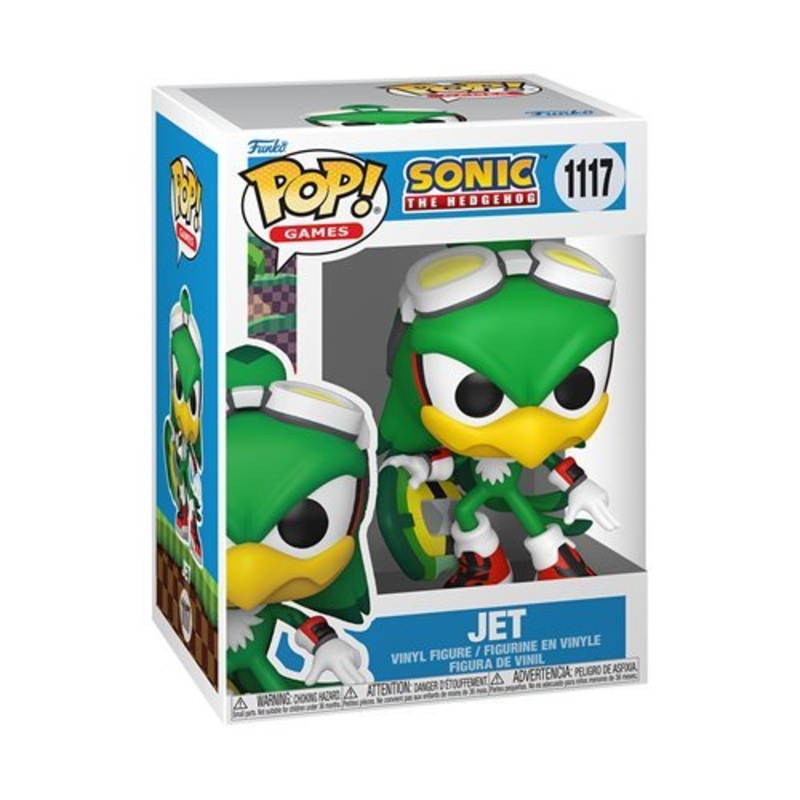 Jet the Hawk with Board #1117 Funko Pop! Games Sonic the Hedgehog - Approx. 4 1/4" Collectible Vinyl Figure Bundled with Display Box Protector Case - Estimated Arrival: Aug. 2025 (PRE-SALE)