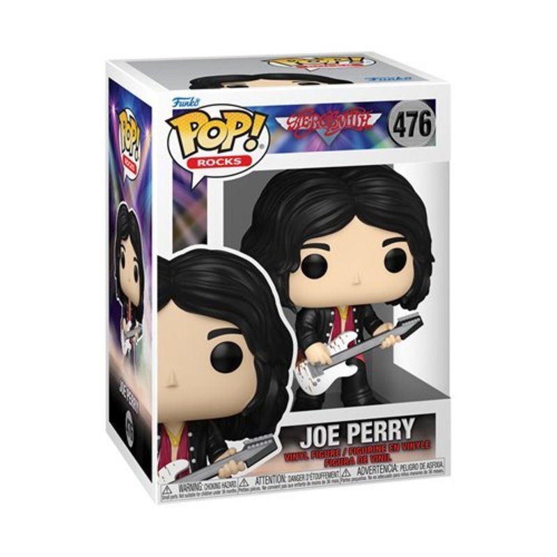 Joe Perry #476 Funko Pop! Rocks Aerosmith - Approx. 4" Collectible Vinyl Figure Bundled with Display Box Protector Case