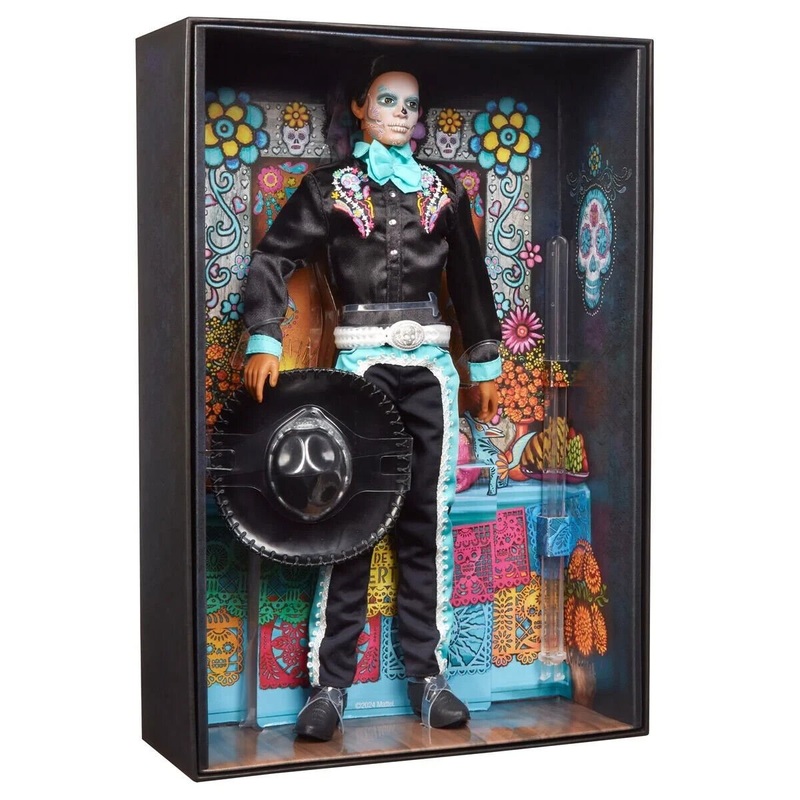 Ken Da De Los Muertos 2024 Collector Barbie Signature Doll - Day of the Dead Special Edition Barbie Ken in Traditional Mexican Attire by Mattel