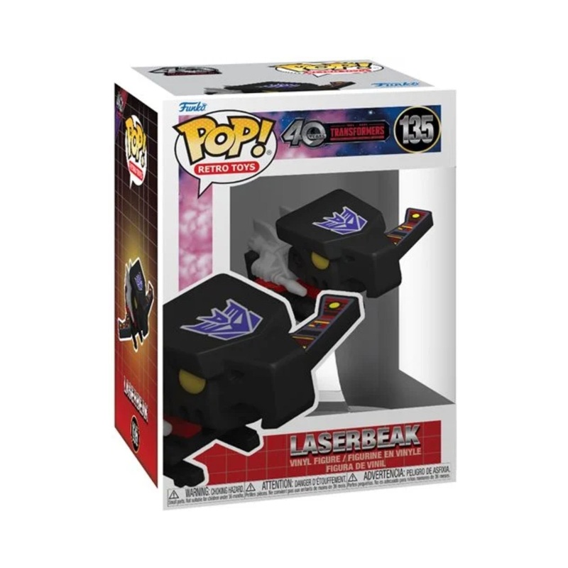 Laserbeak Funko Pop! Retro Toys 40 Years Transformer - Collectible Vinyl Figure #135  with Display Box Protector Case