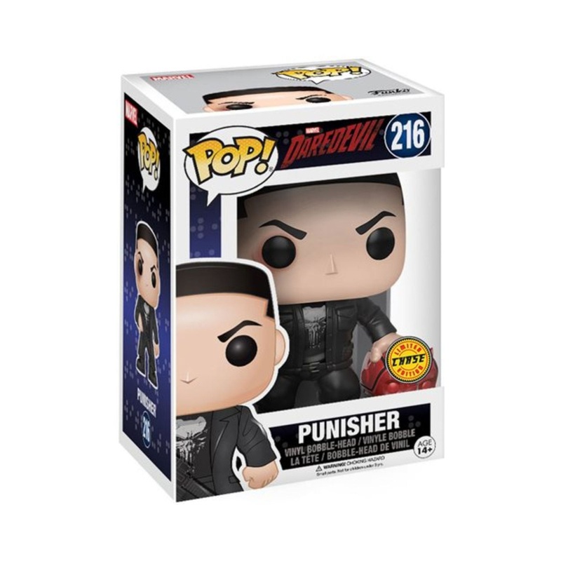 Punisher Funko Pop! Marvel: Daredevil - Chase L.E Vinyl Figure #216 with Display Box Protector Case