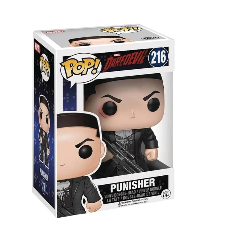 Punisher Funko Pop! Marvel Daredevil - Collectible Bobblehead Figure # 216 with Display Box Protector Case