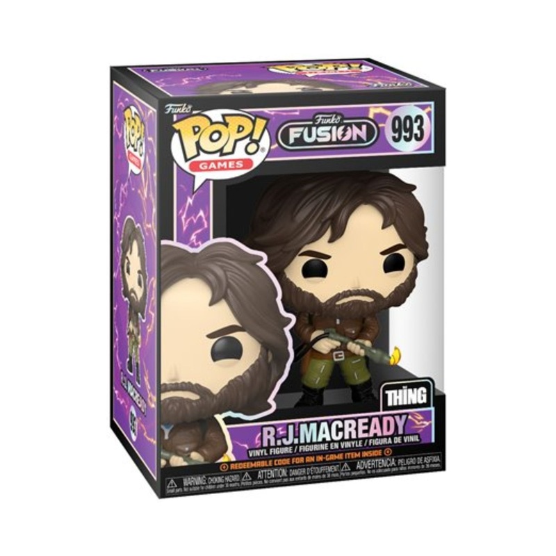 R.J Macready Funko Pop! Games Funko Fusion The Thing - Collectible Vinyl Figure #993 with Display Box Protector Case