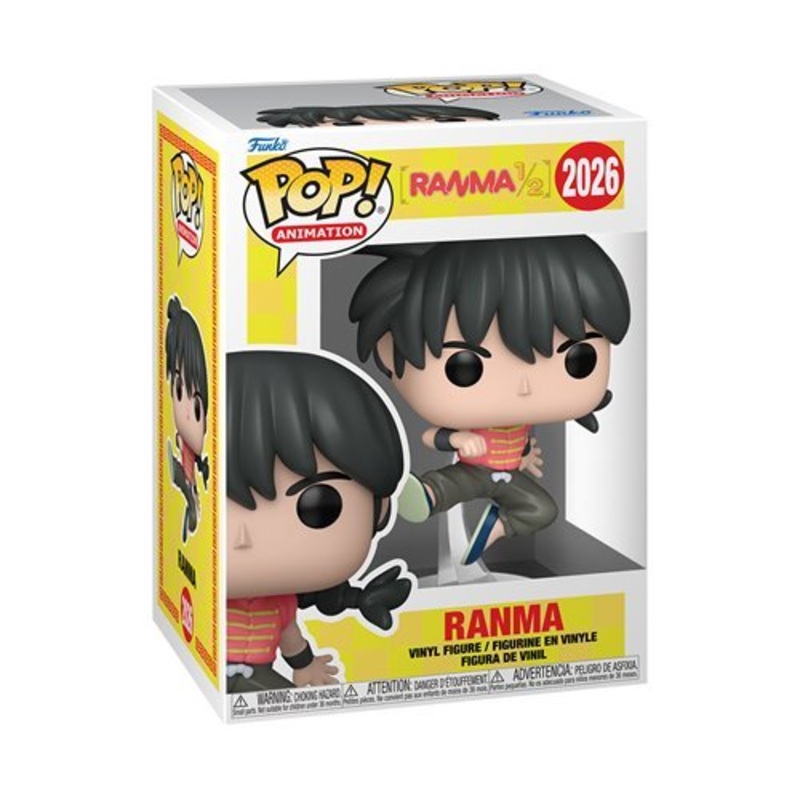 Ranma (Kicking) #2026 Funko Pop! Animation Ranma 1/2 - Approx. 4 1/2" Collectible Vinyl Figure Bundled with Display Box Protector Case