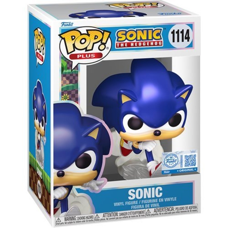 Sonic the Hedgehog (Pearl) #1114 Funko Pop! Plus Sonic the Hedgehog - Approx. 4" Special Edition Collectible Vinyl Figure Bundled with Display Box Protector Case - Estimated Arrival: Aug. 2025 (PRE-SALE)