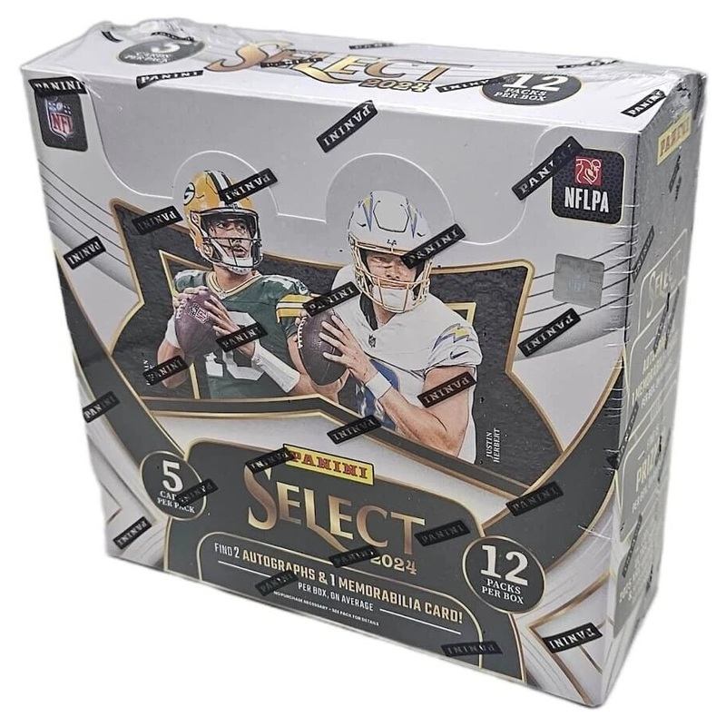 2024 Panini Select Football Hobby Box  Factory Sealed Trading Card Box | NFL Cards | 3 Hits Per Box, 2 Autographs