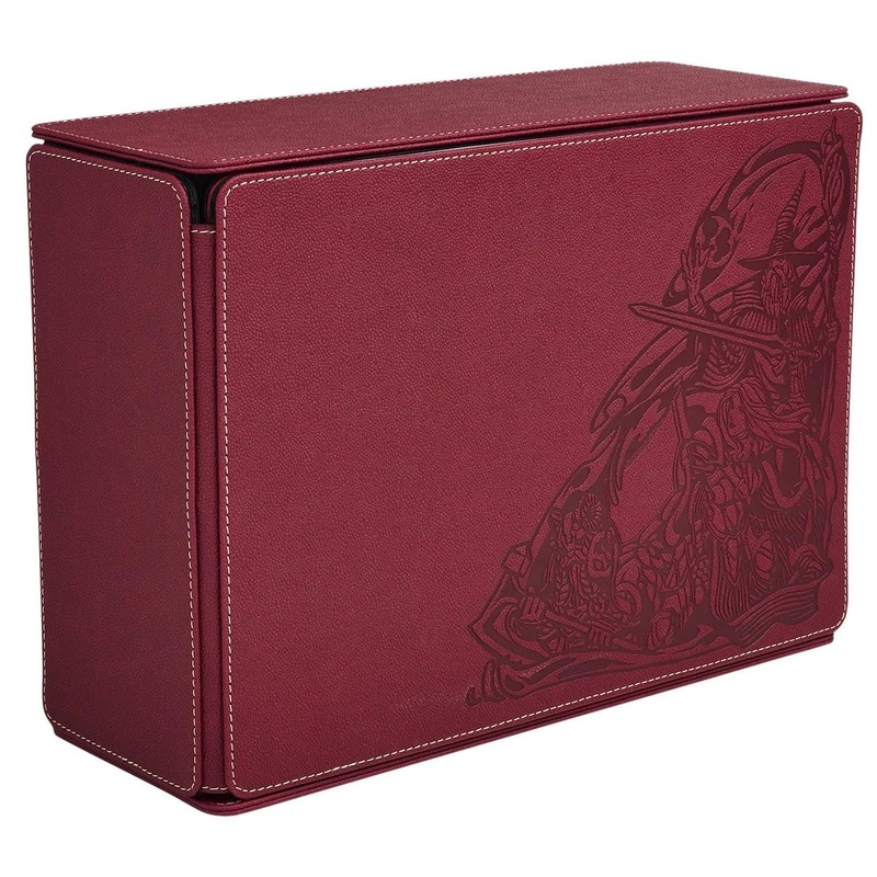 Dragon Shield Role Playing Game Master Companion Blood Red  Compatible with Official DND Spell Cards - 6 Foam Trays with Room for a Total of Over 40 Miniatures of Various Sizes