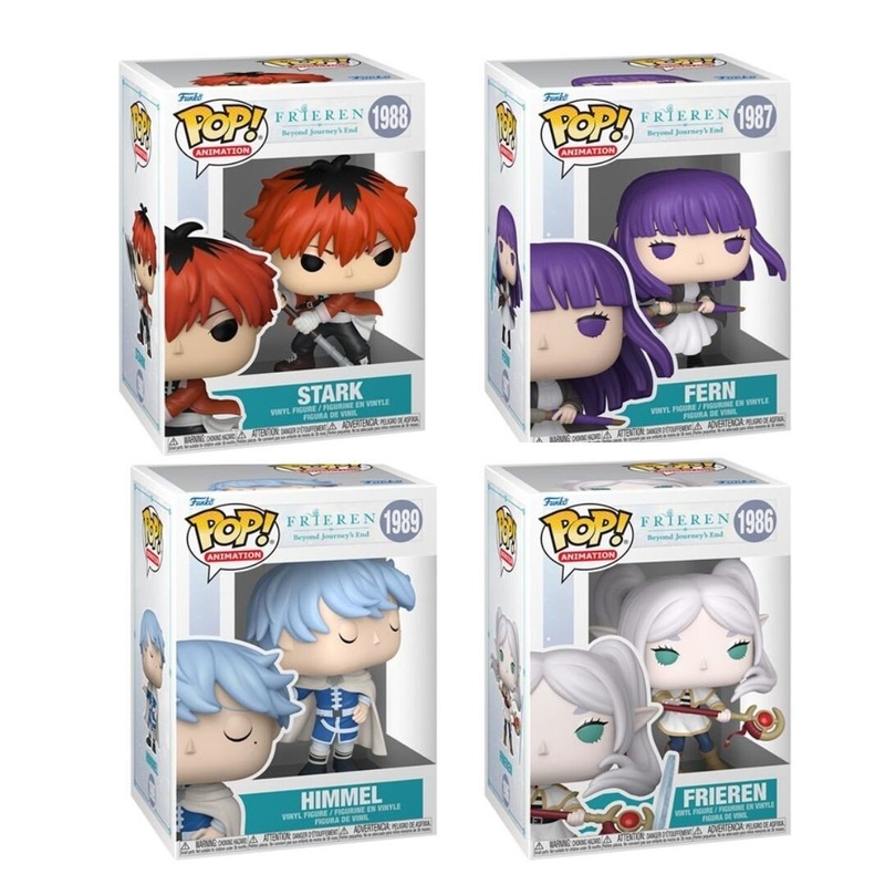 Frieren: Beyond Journeys End Funko Pop! Animation - Set of 4 (Frieren #1986, Fern #1987, Stark #1988, and Himmel #1989) Collectible Vinyl Figures