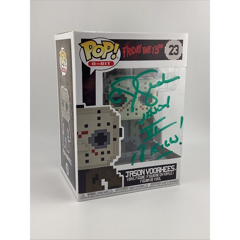 Funko Pop! 8-Bit: Friday the 13th - Jason Voorhees  Signed C J Graham #23