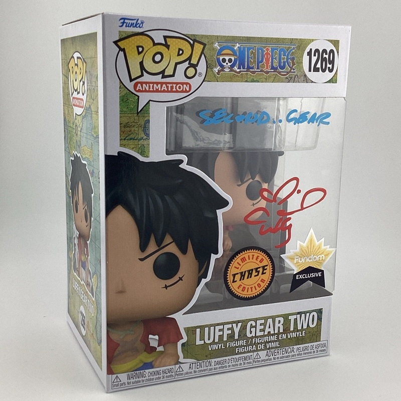 Funko Pop! Vinyl: One Piece - Luffy Gear Two - Chase Fundom Excl #1269 Signed CC
