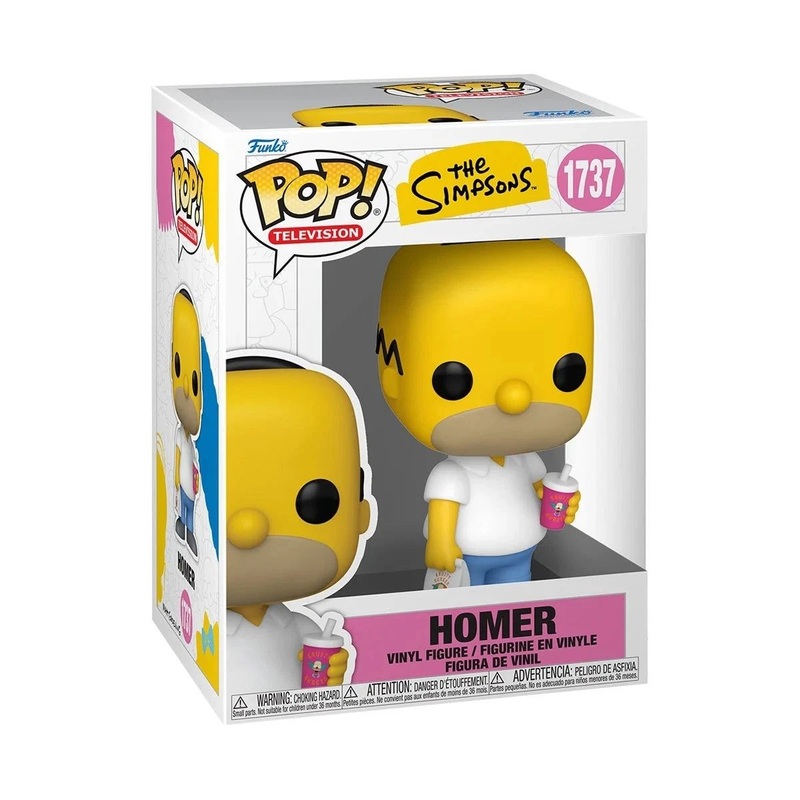 Homer #1737 Wave 11 Funko Pop! Television The Simpsons - Approx. 4 1/2" Collectible Vinyl Figure Bundled with Display Box Protector Case - Estimated Arrival: Aug. 2025 (PRE-SALE)