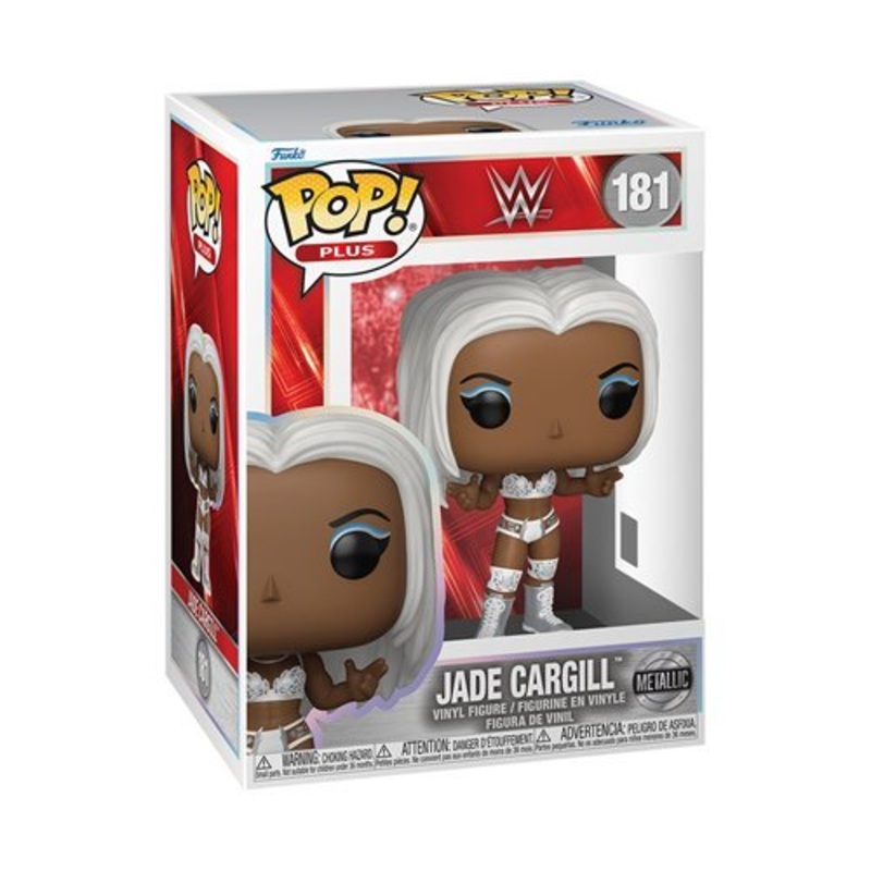 Jade Cargill Metallic #181 Funko Pop! Plus WWE - Approx. 3 3/4" Collectible Vinyl Figure Bundled with Display Box Protector Case - Estimated Arrival: Aug. 2025 (PRE-SALE)