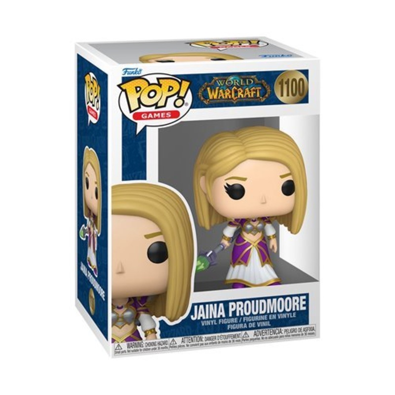 Jaina Proudmoore #1100 Funko Pop! Games World of Warcraft - Approx. 4" Collectible Vinyl Figure Bundled with Display Box Protector Case - Estimated Arrival: Aug. 2025 (PRE-SALE)