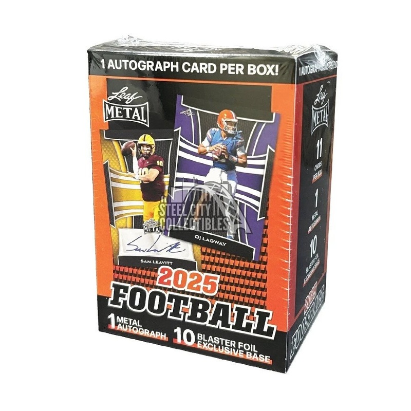 Leaf Metal Football 2025 Blaster Box - Sports Trading Card