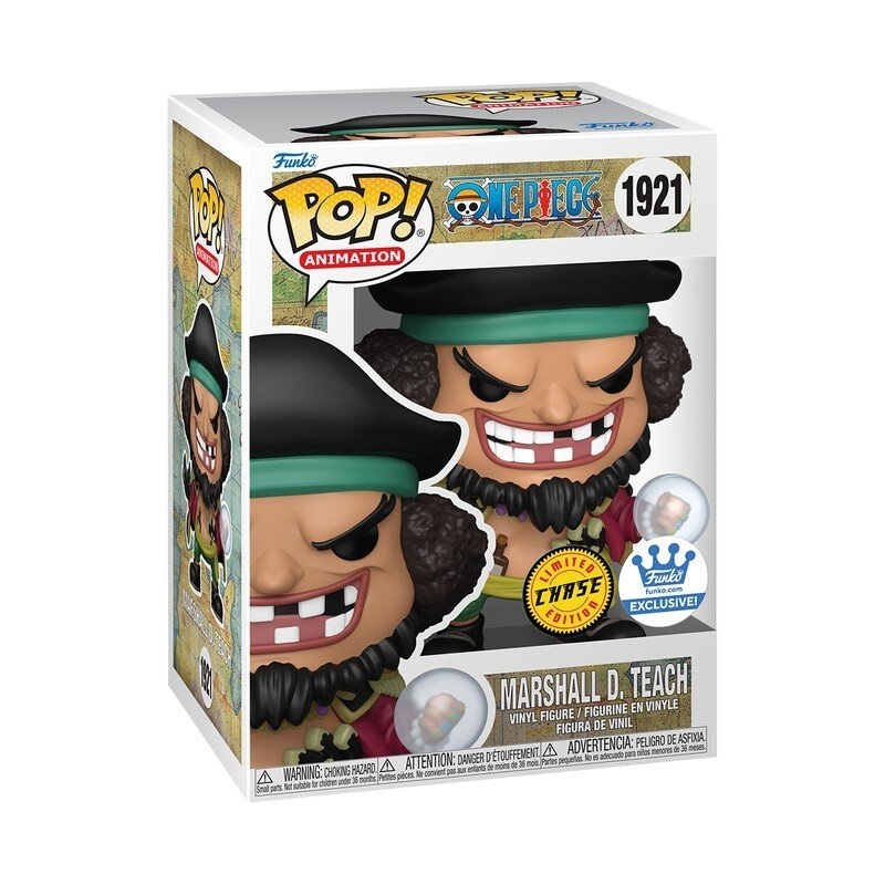 Marshall D. Teach #1921 Funko Pop! Animation One Piece - Approx. 5.05" Chase Limited Edition Exclusive Collectible Vinyl Figure with Pop Protector