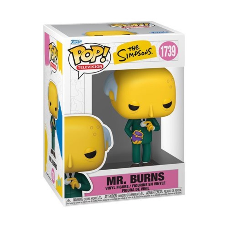 Mr. Burns (Wave 11) #1739 Funko Pop! Television The Simpsons - Approx. 4 1/4" Collectible Vinyl Figure Bundled with Display Box Protector Case - Estimated Arrival: Aug. 2025 (PRE-SALE)