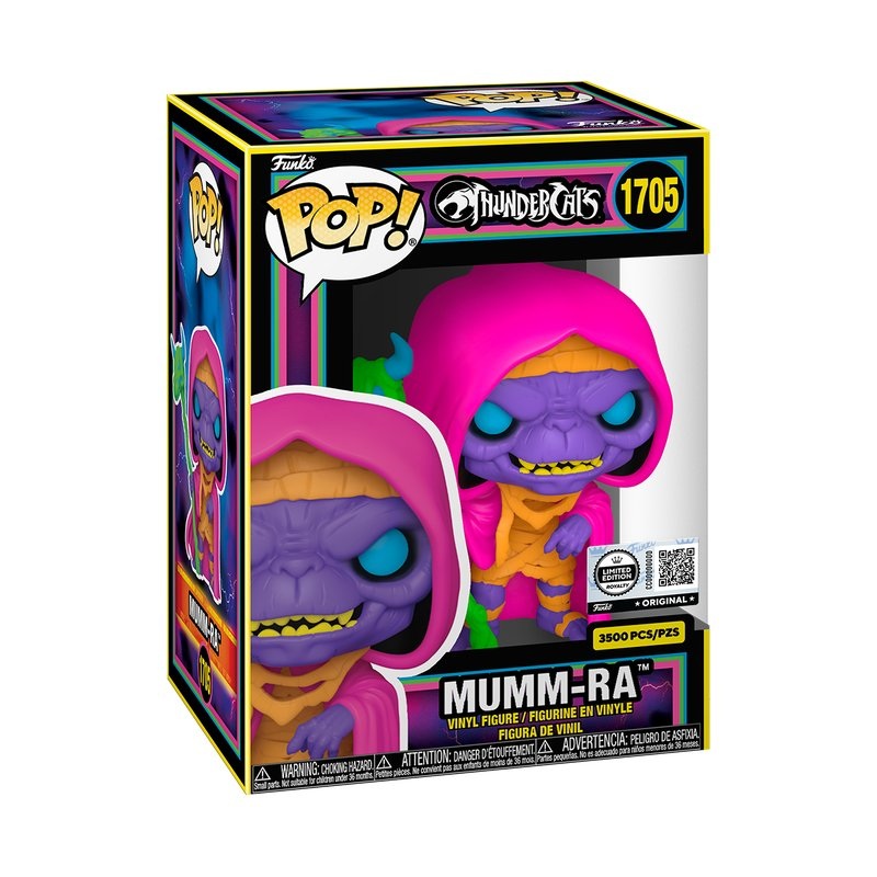 Mumm-ra (Black Light) #1705 Funko Pop! Thundercats - Approx. 3.9" Royalty Limited Edition Collectible Vinyl Figure Bundled with Display Box Protector Case - Estimated Arrival: July 2025 (PRE-SALE)